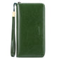 Women's Swiping Leather Large Capacity Long Top Layer Cowhide Ladies Wallets