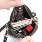 Women's Cowhide Vertical Fashion Simple Mobile Cell Phone Bags