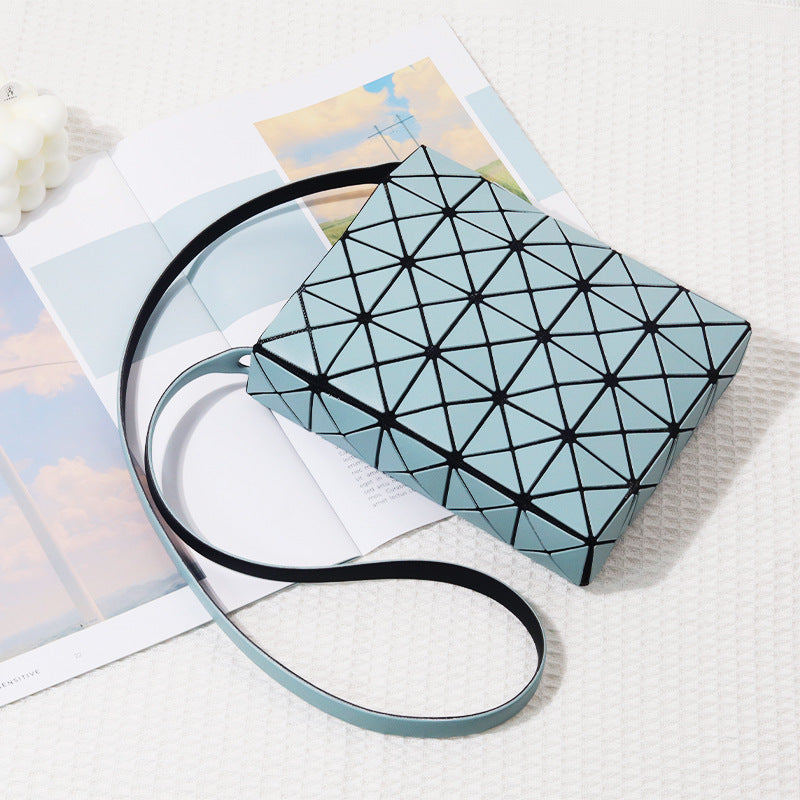 Box Geometric Diamond Pattern Cell Fashion Crossbody Bags