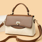Women's Fashion Contrast Color Trendy Large Capacity Handbags