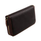 Women's & Men's & Retro Crazy Horse Leather Expanding Genuine Card Holder