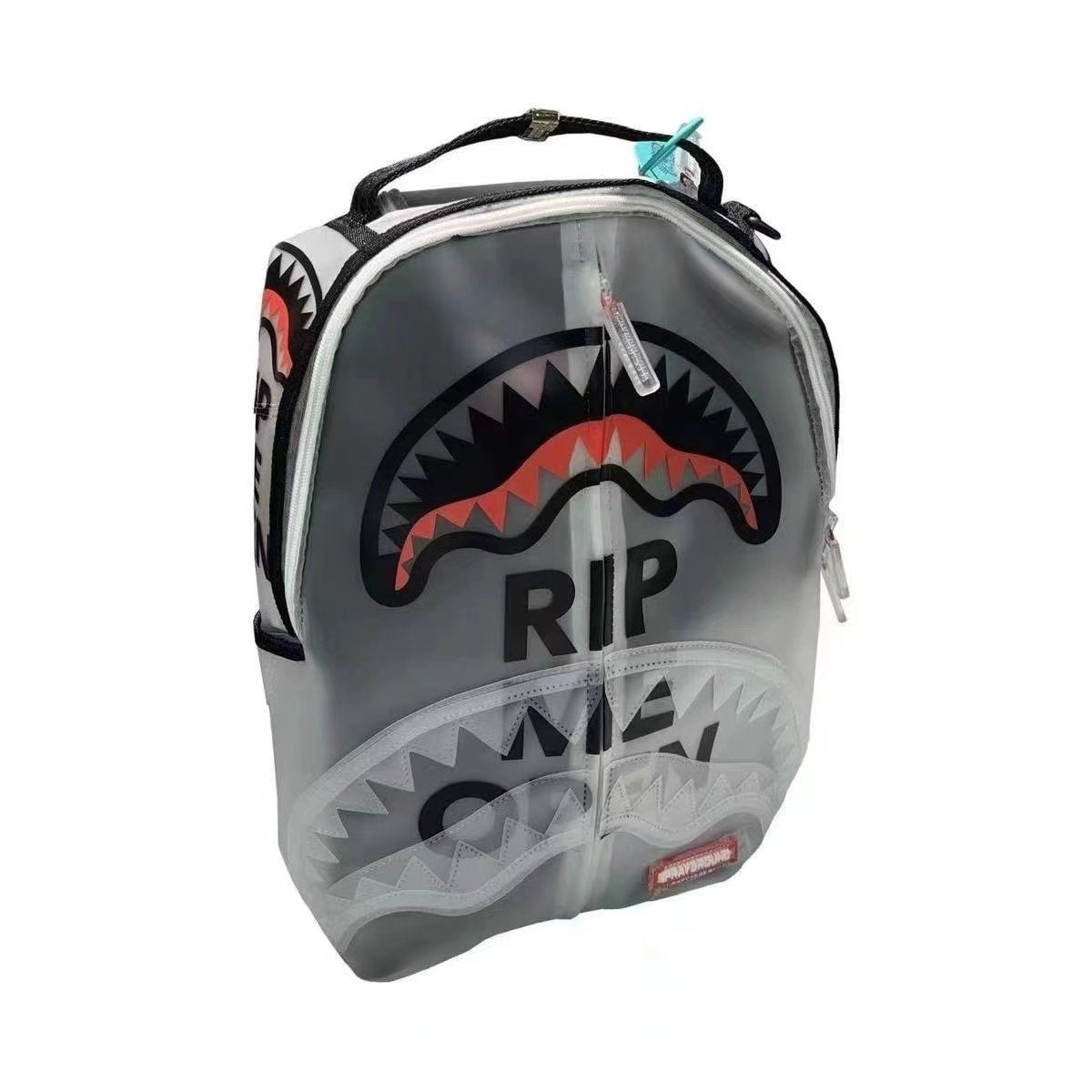 Shark Spoof Transparent Large Capacity Male Backpacks