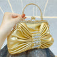 Shiny Diamond Studded Hand Banquet Kelly Evening Bags