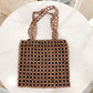 Autumn Large Capacity Wooden Bead Handmade Beaded Weave Shoulder Bags