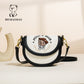 Women's Source Simple Urban Fashion Saddle Contrast Crossbody Bags