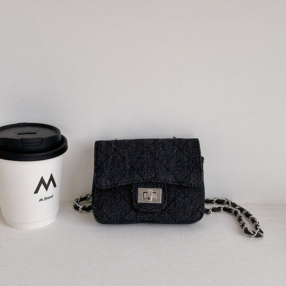 Women's High-grade Denim Chain Minority Fashion Mini Style Crossbody Bags