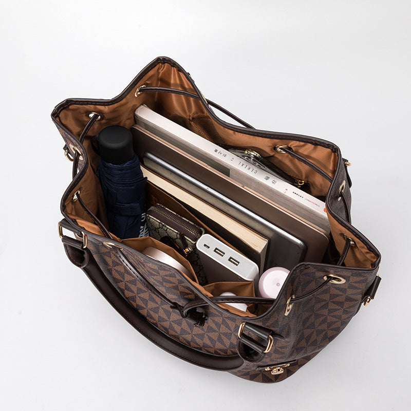 Women's Large Capacity Printed Korean Fashion Commuter Handbags