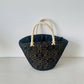 Lace Weaving Hollow Vegetable Basket Large Capacity Drawstring Handbags