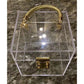 Women's Trendy Acrylic Transparent Bride Gift Box Practical Handbags