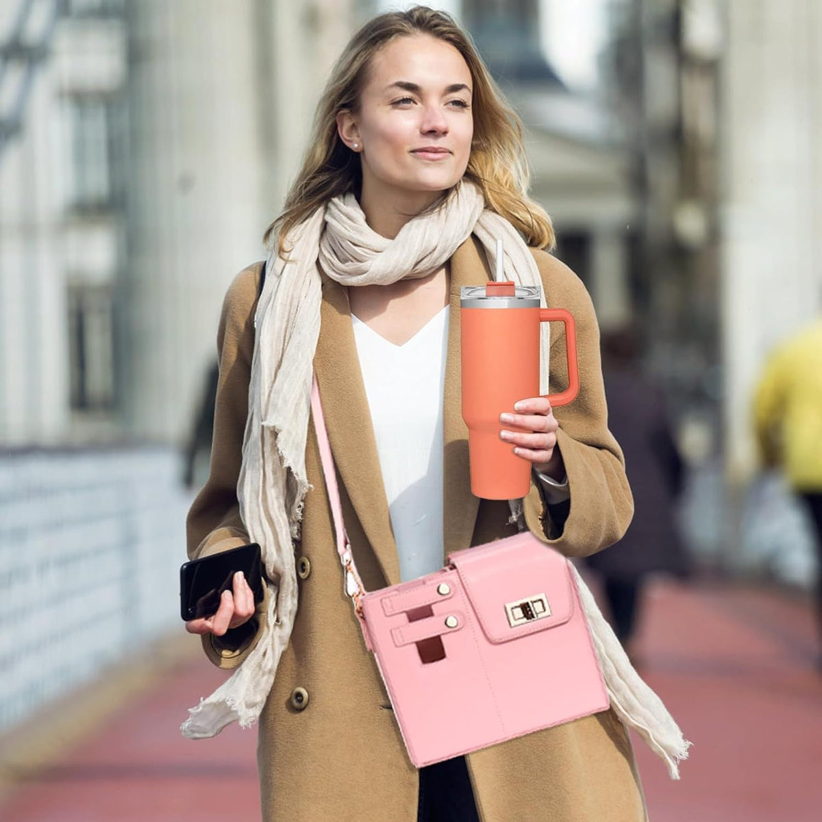 Cup Beverage Bottle Kettle Large Thermal Insulated Crossbody Bags