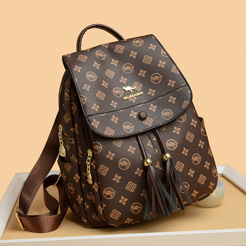 Women's Korean Style Trendy Leisure Commuter Large Backpacks