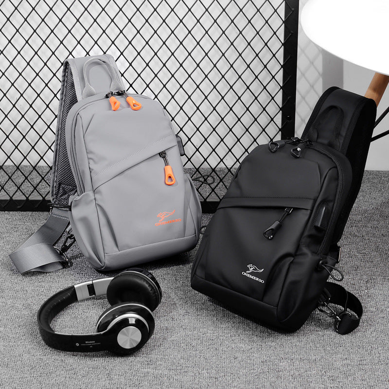 Men's Comfortable Kangaroo Fashion Large Capacity Men's Chest Bags
