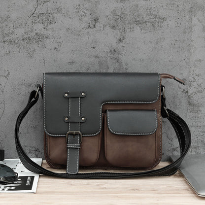 Men's Charming Frosted Leather Business Retro Men's Handbags
