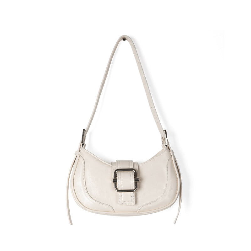 Women's Korean Contrast Color Baguette Advanced Texture Bags