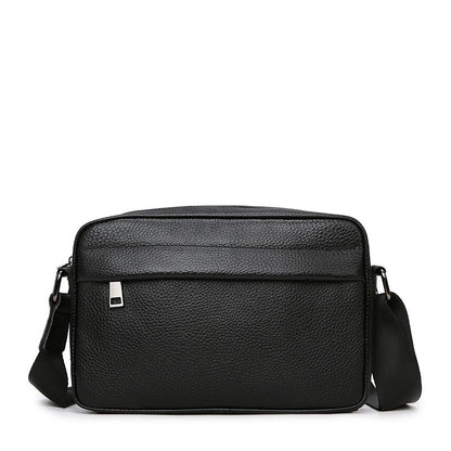 Men's Leather First Layer Cowhide Horizontal Men's Shoulder Bags