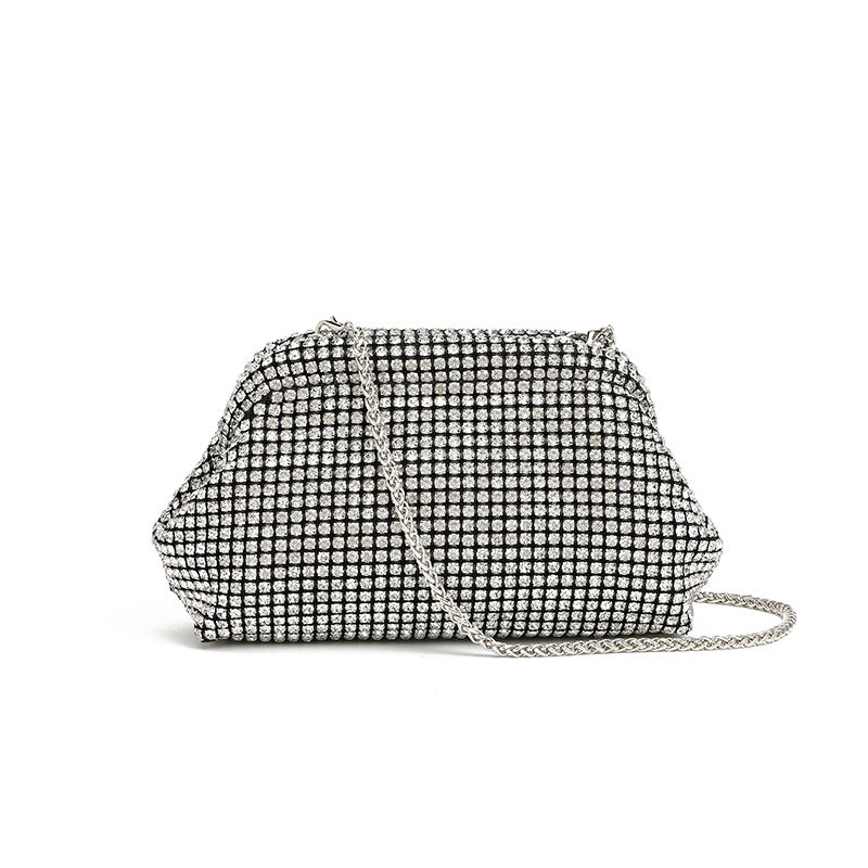 Women's French Entry Lux Shell Rhinestone Hand Bags