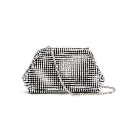 Women's French Entry Lux Shell Rhinestone Hand Bags