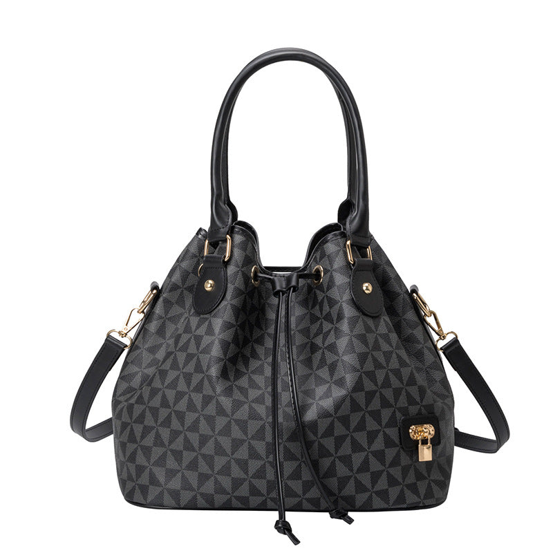 Women's Large Capacity Printed Korean Fashion Commuter Handbags