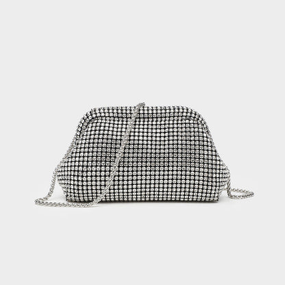 Women's Full Diamond Shiny Rhinestone Brick Dinner Handbags
