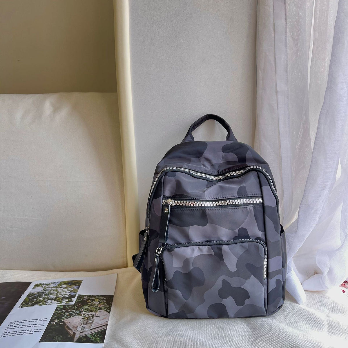 Women's Korean Fashion Trendy Spring Style Camouflage Backpacks