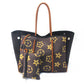 Leopard Print Printed Black Portable Beach Shoulder Bags