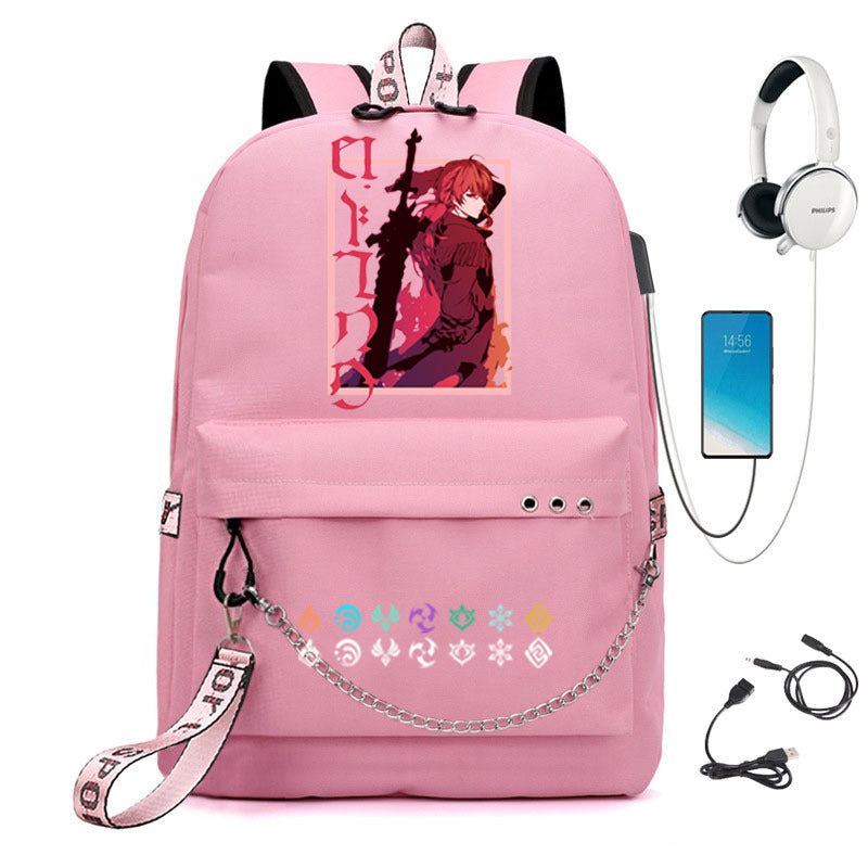 Popular Slouchy Pretty Creative Iron Chain Backpacks