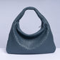 Women's Handmade Sheepskin Woven Fashion Leather Pillow Crossbody Bags
