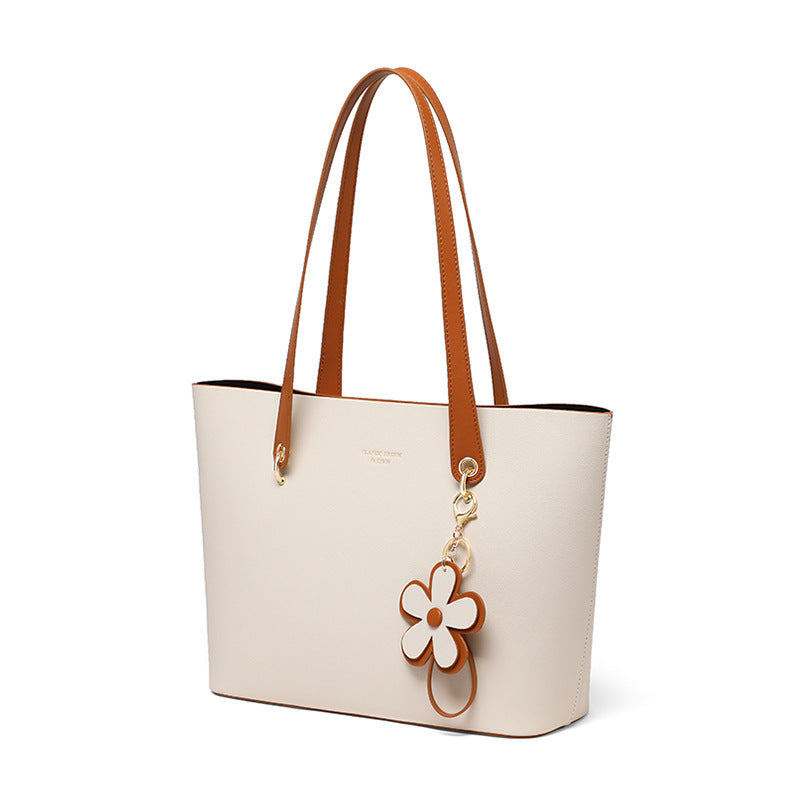 Women's Commuter Leather Fashion Large Capacity Portable Tote Bags
