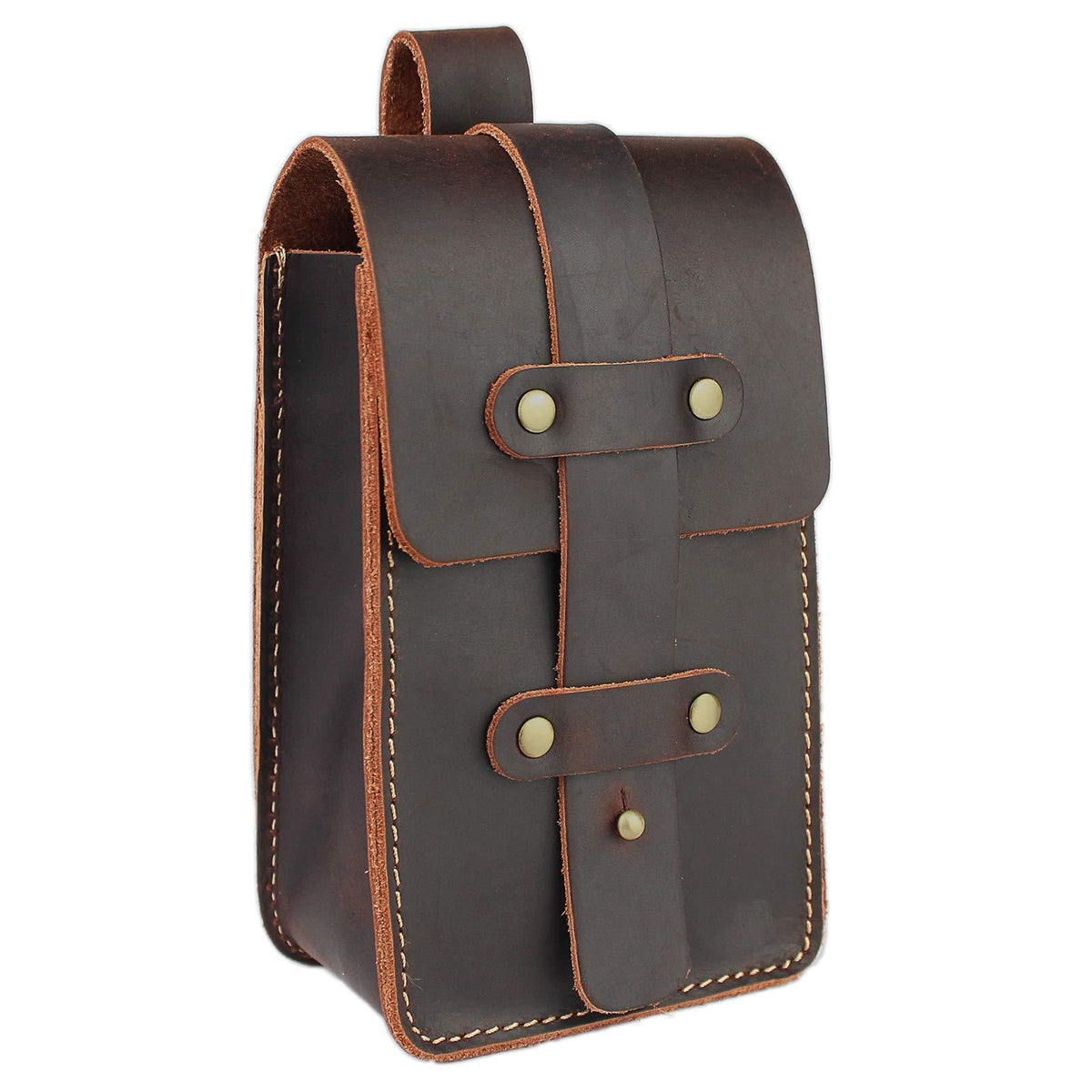 Women's & Men's & Pants Pannier Crazy Horse Genuine Men's Waist Packs