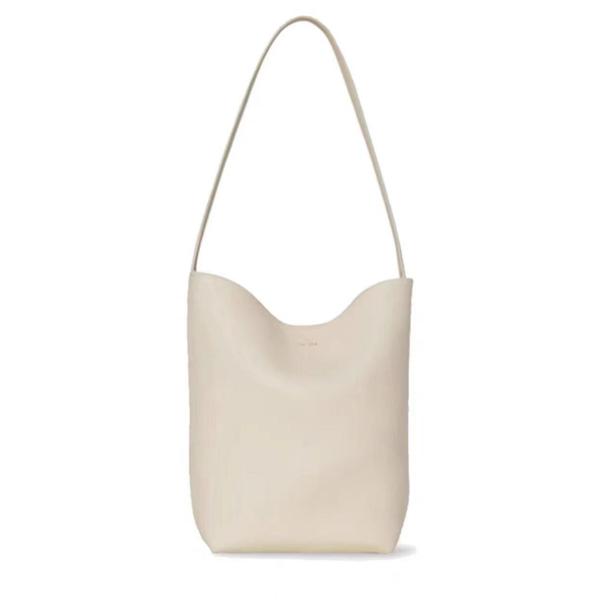 Genuine Leather Litchi Pattern Class Commuter Bucket Bags