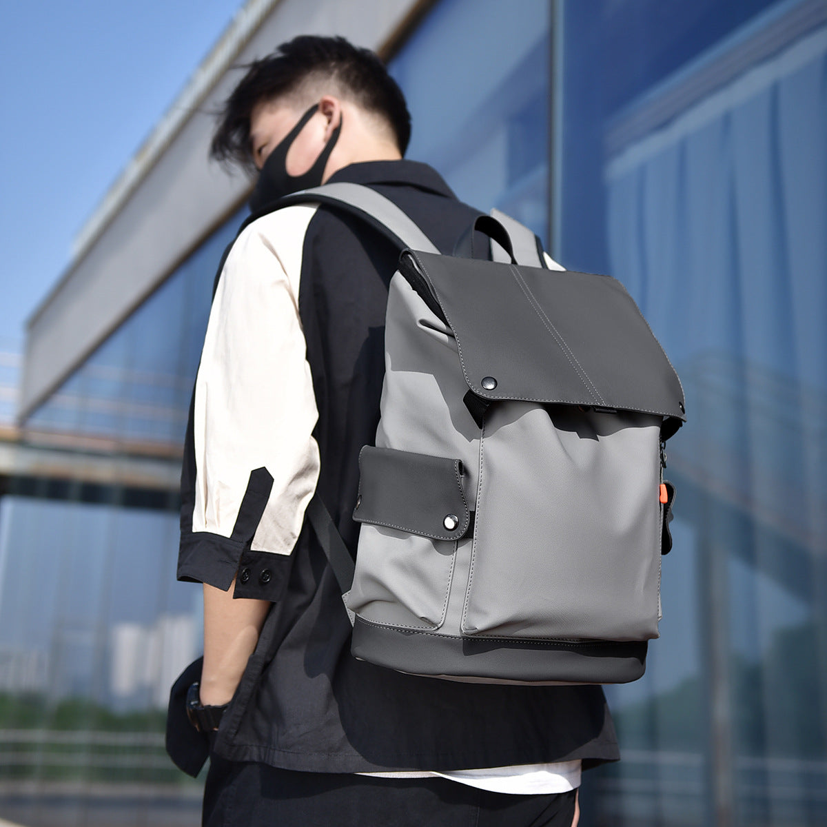 Men's Comfortable Waterproof Fashion Simple Tide Backpacks