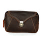 Men's Layer Cowhide Retro Simple Construction Site Men's Waist Packs