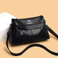 Women's Fashion Solid Color Soft Leather Large Shoulder Bags