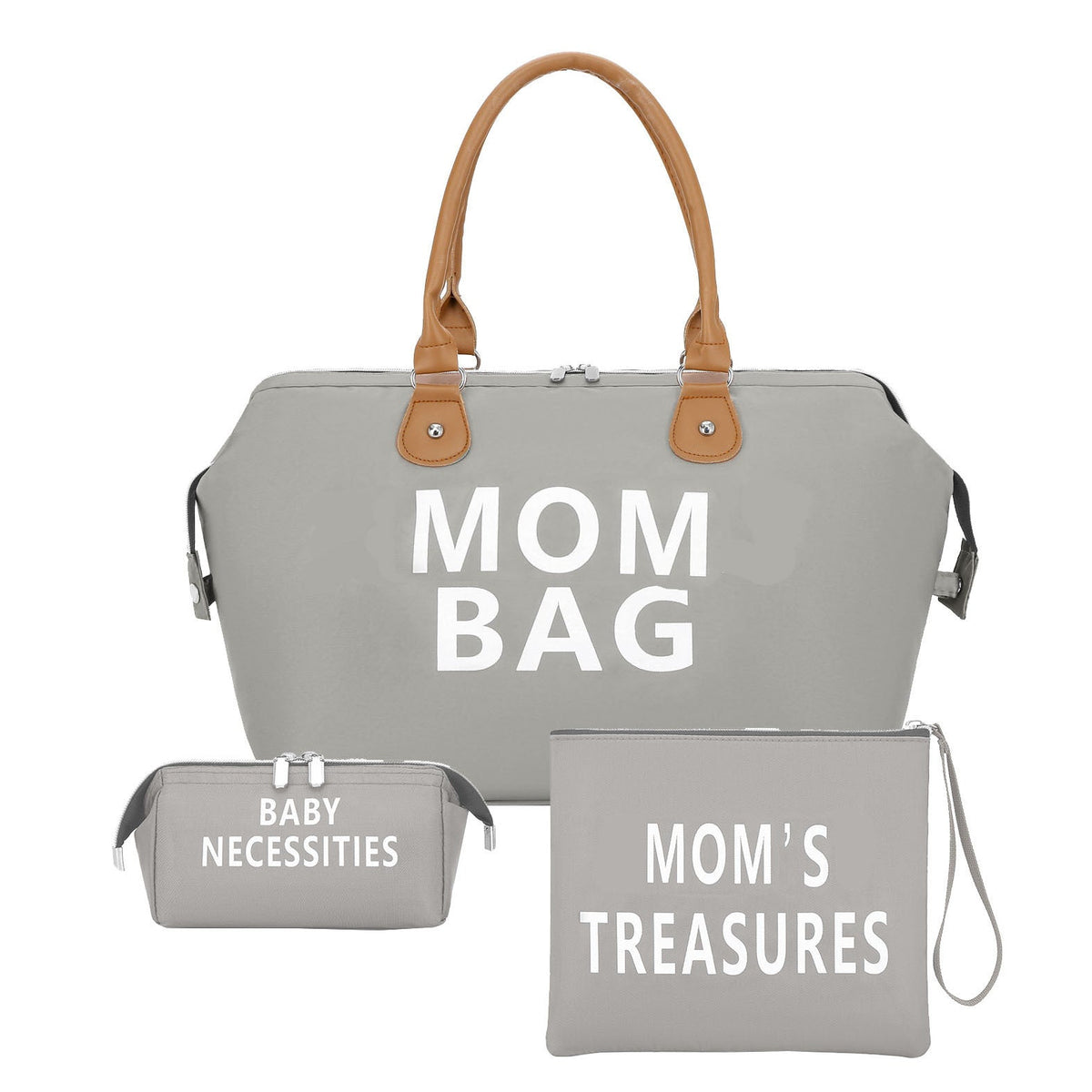 Multifunctional Three-piece Large Capacity Waterproof Hard-wearing Diaper Travel Bags