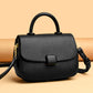 Women's Retro Solid Color Simple Soft Leather Textured Shoulder Bags
