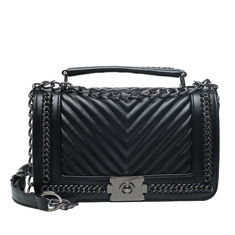 Classic Style Fashion Sewing Line Chain Bags