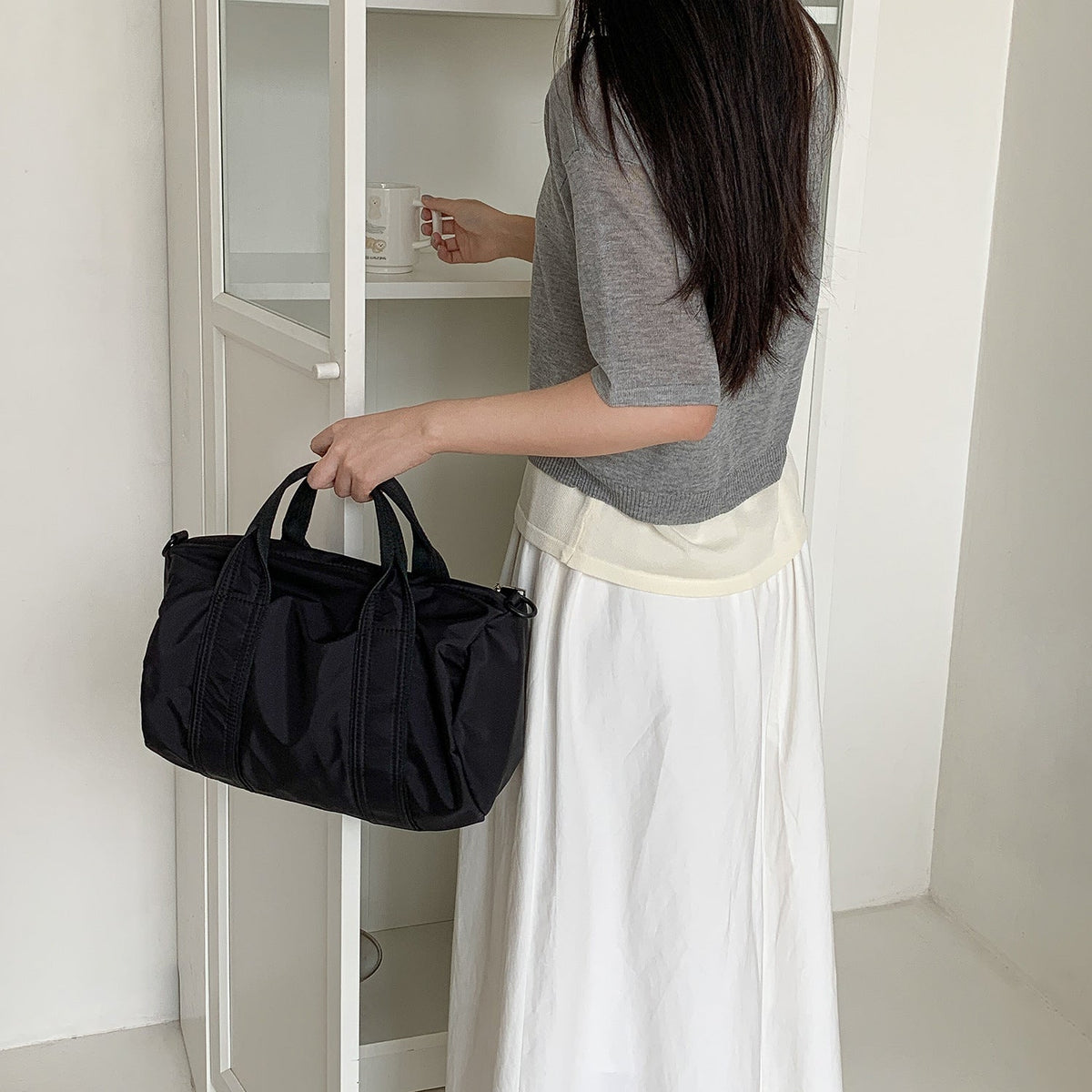 Women's Summer Nylon Large Capacity Simple Short-distance Crossbody Bags