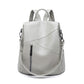 Versatile Soft Leather Large Capacity Leisure Backpacks