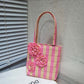Women's Korean Retro Handmade Pleated Three-dimensional Rose Handbags