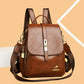 Women's Leather Korean Simple Fashion Large Capacity Backpacks