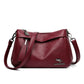 Women's Fashion Solid Color Soft Surface Large Crossbody Bags