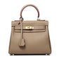 Women's High-grade Fashionable Genuine Leather Handmade Kelly First Layer Handbags
