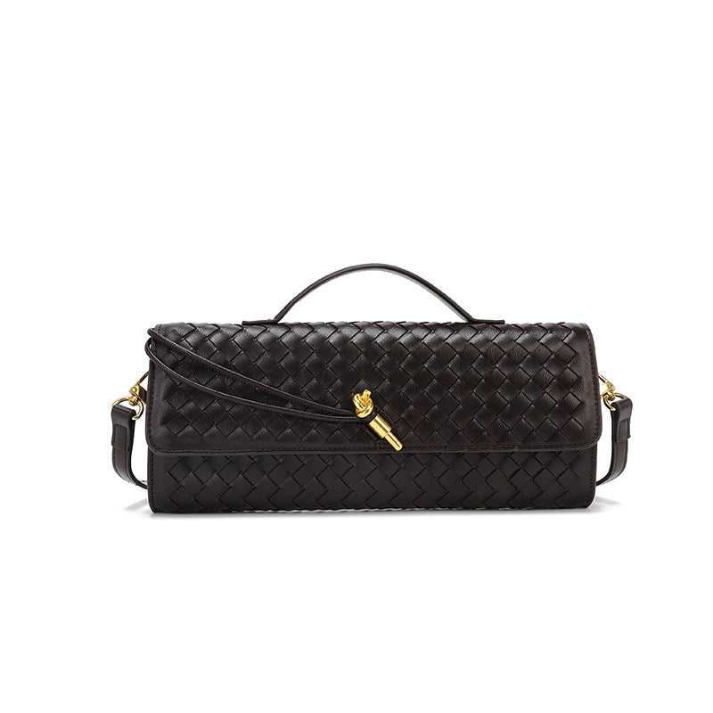 Women's French Stick File Horizontal Hand Autumn Woven Crossbody Bags