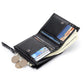 Women's Sheepskin Pleated Vertical Fashion Embroidery Short Ladies Wallets