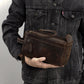 Men's Real Leather Toiletry Storage First Layer Cowhide Clutch Men's Handbags
