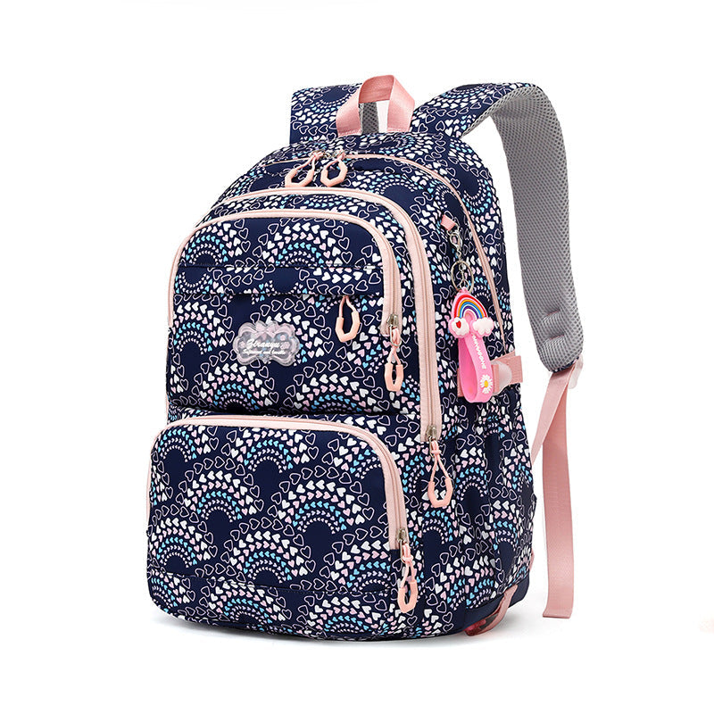 Natural Fish Large Capacity Burden Alleviation Middle School Students' Schoolbags