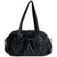 Women's Simple Underarm Niche Pleated Bow Summer Shoulder Bags