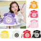 Colorful Personalized Creative Telephone Funny Patent Handbags