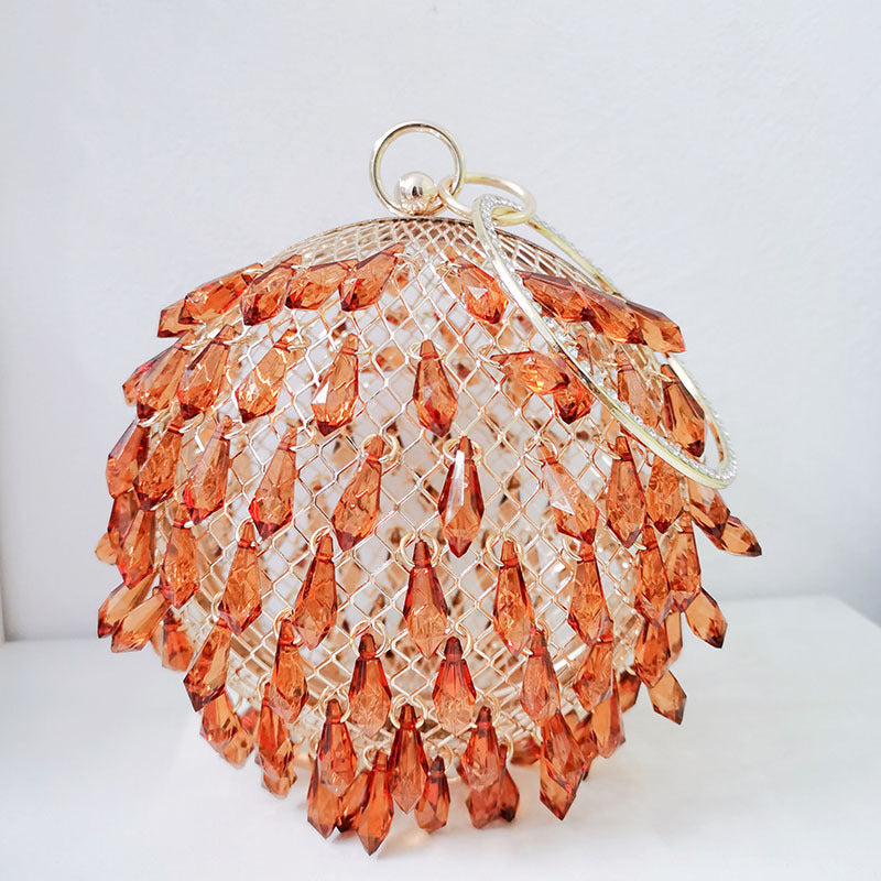 Selection Round Metal Bird Cage Portable Handbags