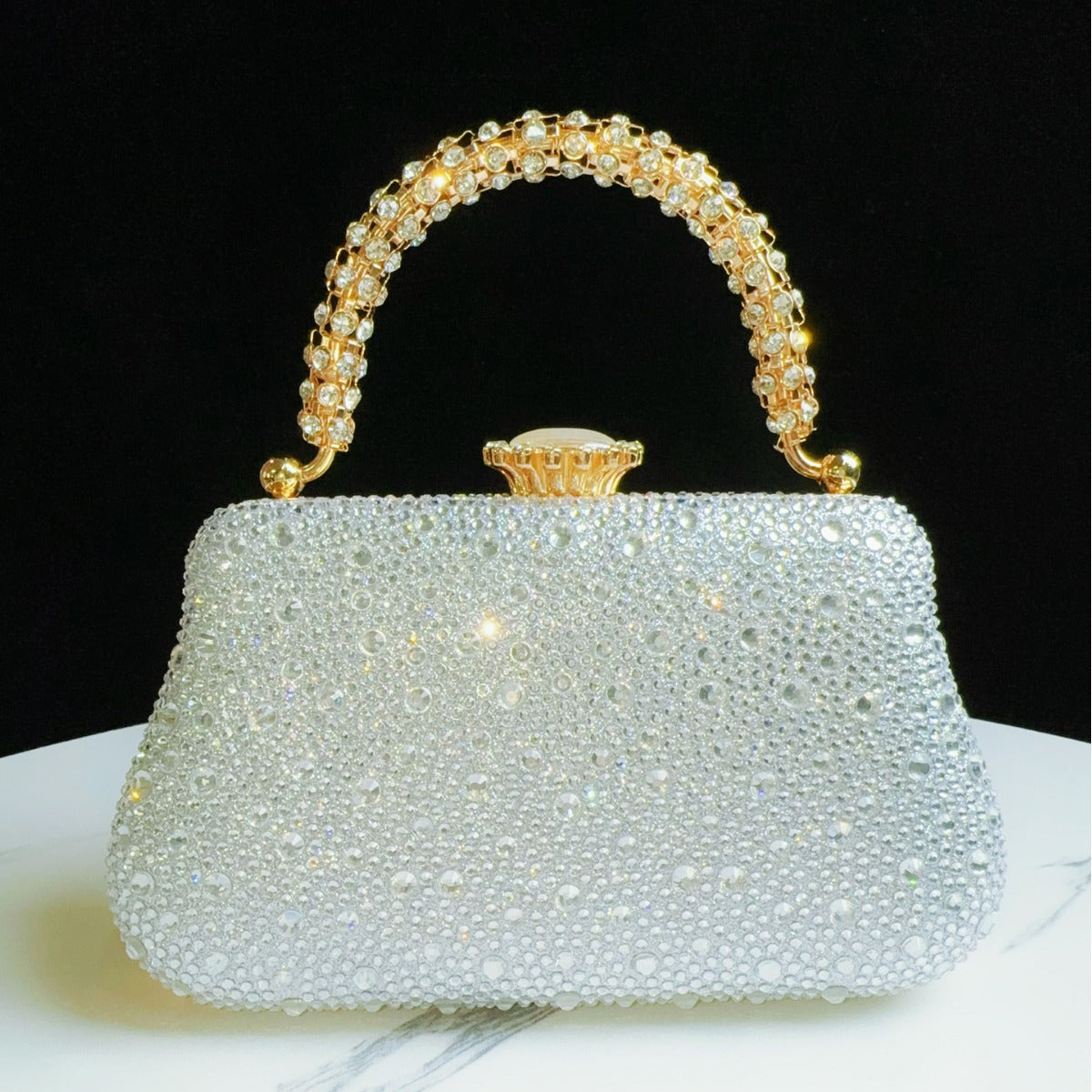 Women's Exquisite Dinner Diamond Clutch For Cheongsam Evening Bags